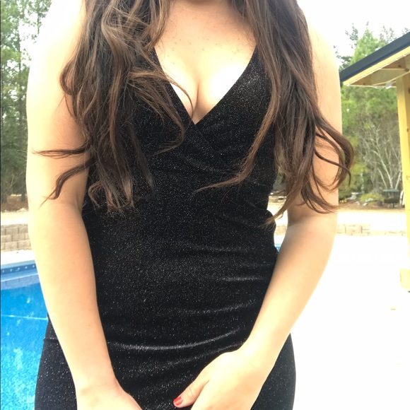 Dresses & Skirts - << Black Sparkle Party Dress Bodycon Glitter >